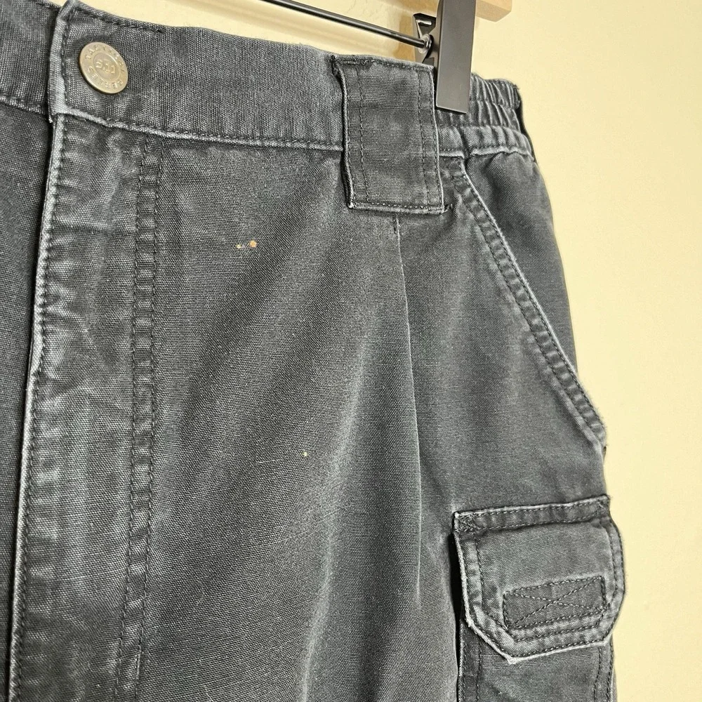 511 tactical pants 34x30 Black‎ Utility Workwear Cargo 90s Canvas Elastic Waist